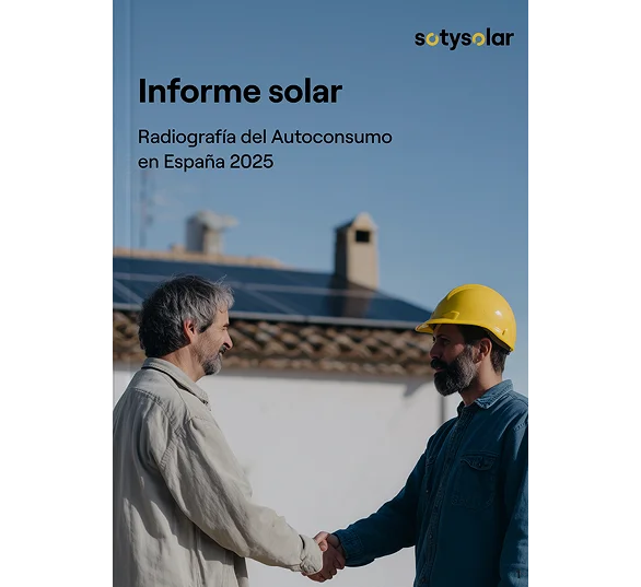 Imagen de un libro con la cubierta amarilla con el título InformeSolar